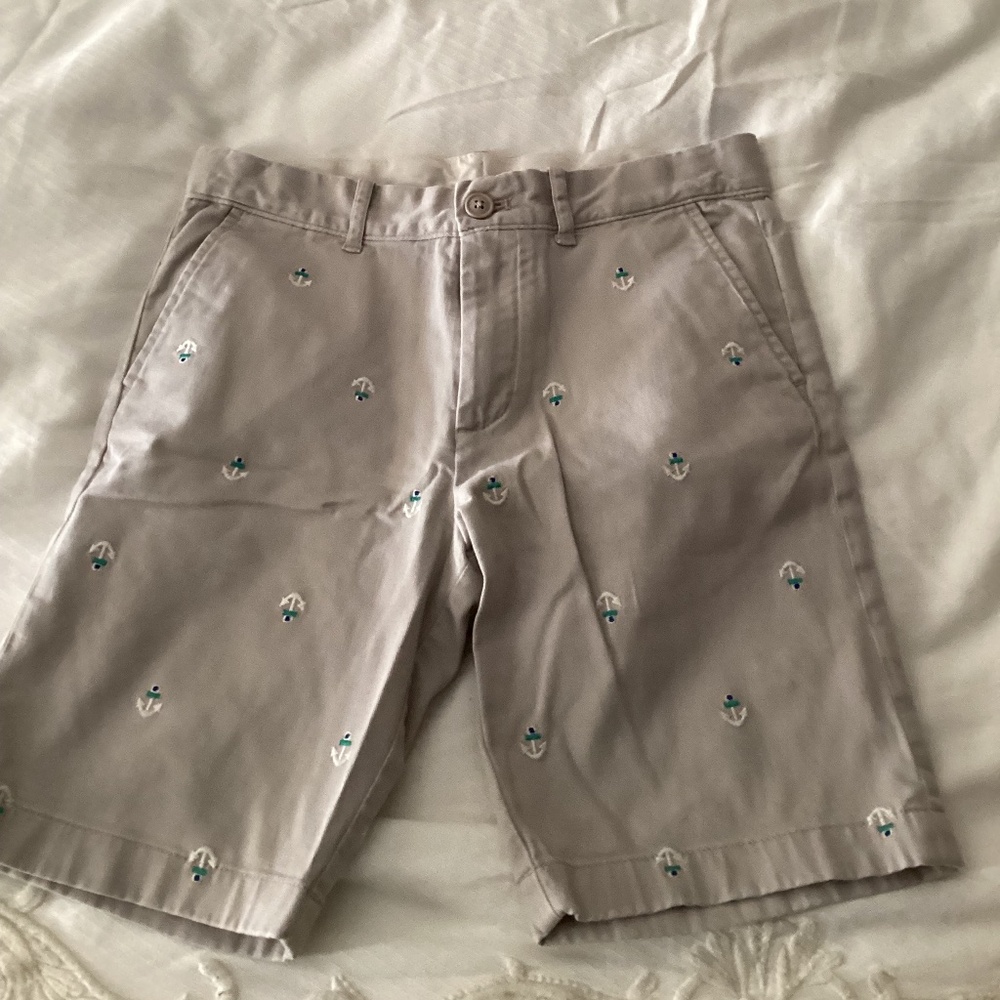 Jcrew Crewcuts size 12 anchor theme cotton chino style shorts